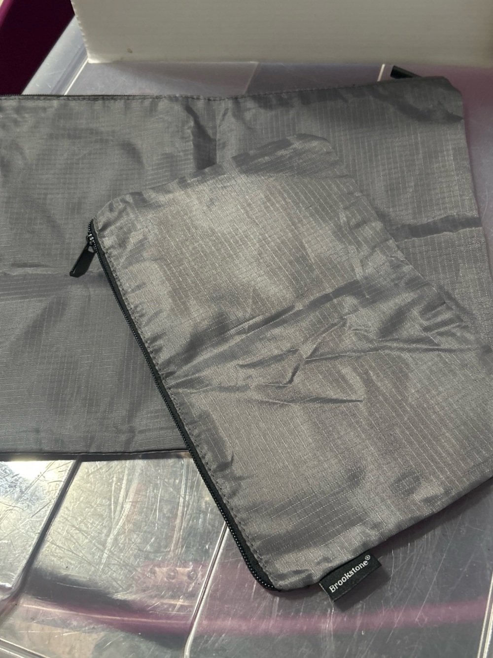 Brookstone Gray Men's Travel Toiletry Pouch